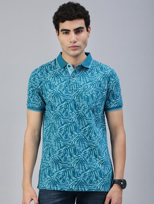 men printed short sleeve regular fit polo t-shirt - 21941390 - Very Small Image - 1