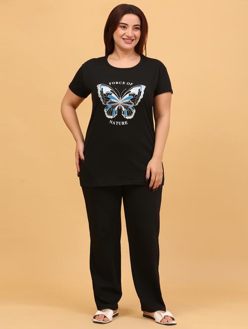 women short sleeve pyjama set nightwear set - 21942142 - Very Small Image - 1