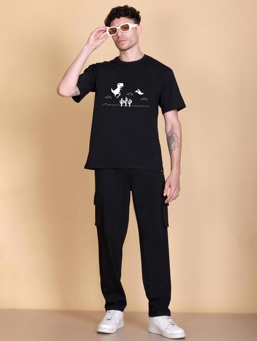 men graphic short sleeve regular fit full length co-ord set - 21943429 - Very Small Image - 1