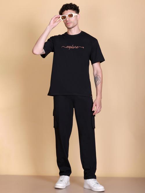men graphic short sleeve regular fit full length co-ord set - 21943433 - Very Small Image - 1