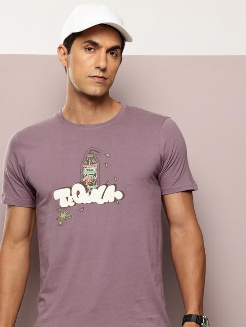 men chest print round neck regular fit t-shirt - 21943488 - Very Small Image - 1