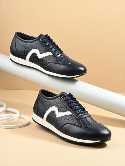 men textured lace up casual shoes - 21948565 - Very Small Image - 1