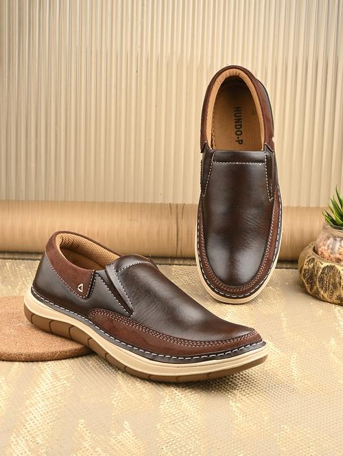 men brown solid boat shoe - 21948568 - Very Small Image - 1