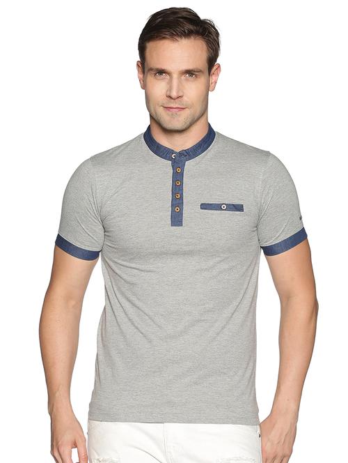 men solid short sleeve regular fit t-shirt - 21962425 - Very Small Image - 1