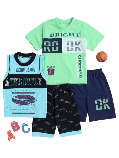 boys pack of 2 printed shorts set - 21964726 - Very Small Image - 1