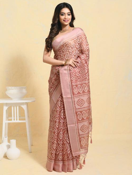 women printed casual wear saree with blouse - 21965620 - Very Small Image - 1