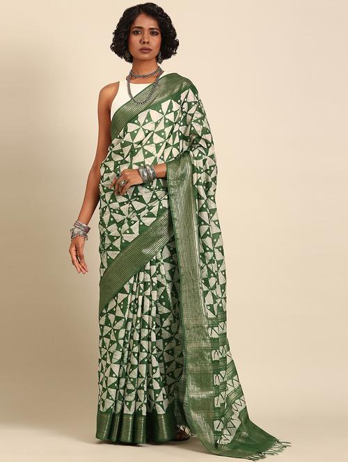 women printed casual wear saree with blouse - 21965668 - Very Small Image - 1