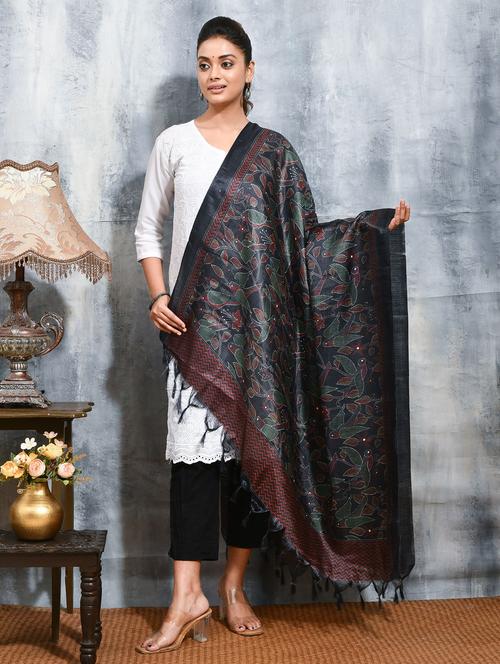 women kantha printed dupatta - 21965714 - Very Small Image - 1