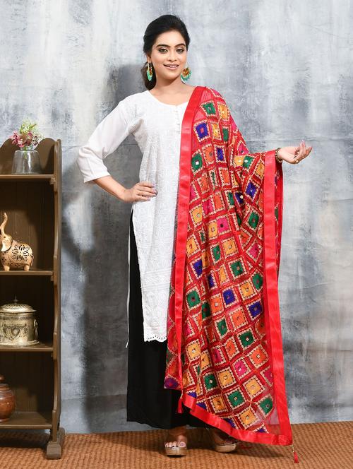 women phulkari casual wear dupatta - 21965845 - Very Small Image - 1