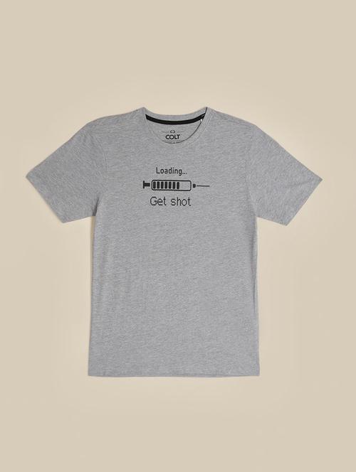 men chest print round neck regular fit t-shirt - 21966467 - Very Small Image - 1
