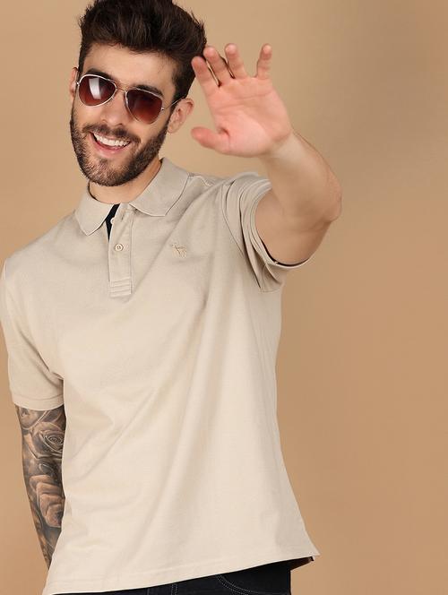 men solid short sleeve regular fit polo t-shirt - 21966524 - Very Small Image - 1