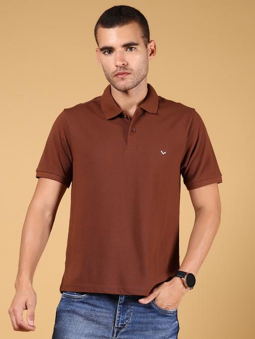 men solid short sleeve regular fit polo t-shirt - 21966577 - Very Small Image - 1