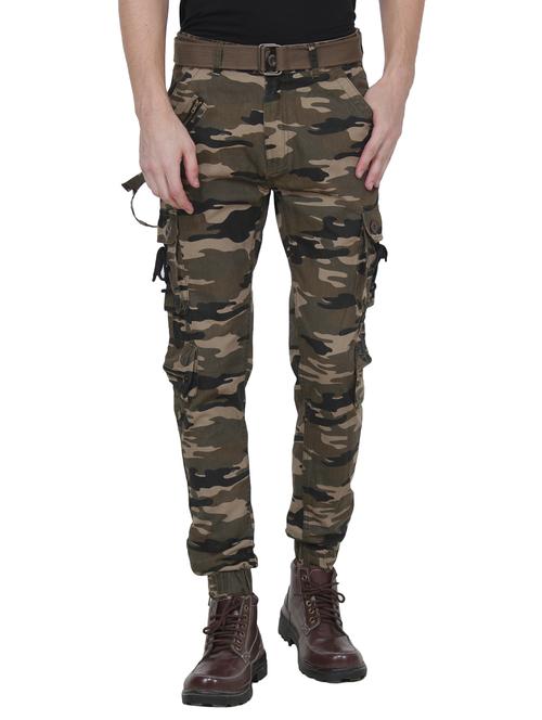 men camouflage print mid rise cargo jogger - 21969143 - Very Small Image - 1