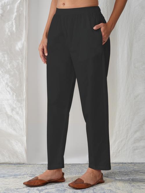women solid mid rise ankle length tapered pant - 21974989 - Very Small Image - 1