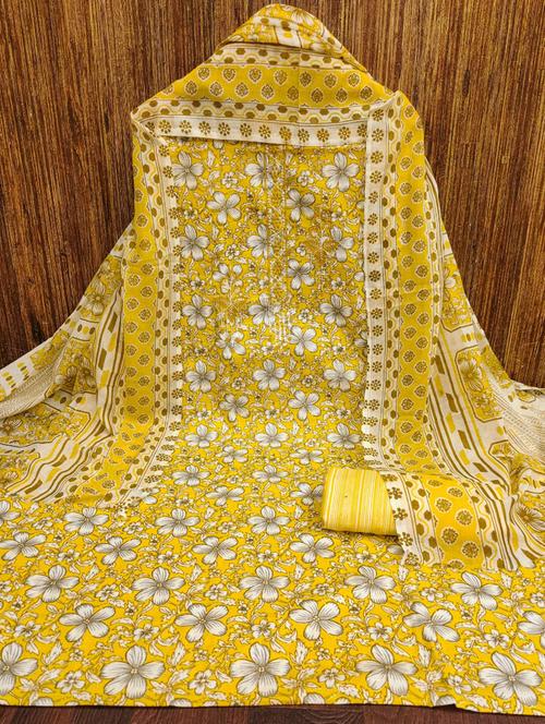 women floral embroidered unstitched suit set - 21976583 - Very Small Image - 1