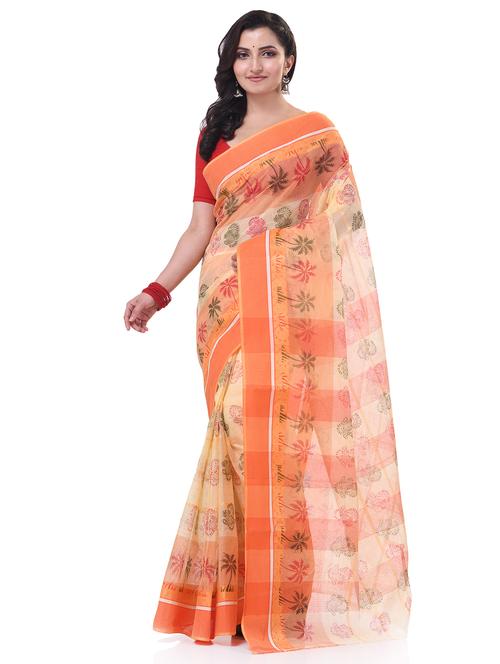 women printed handloom saree - 21977441 - Very Small Image - 1