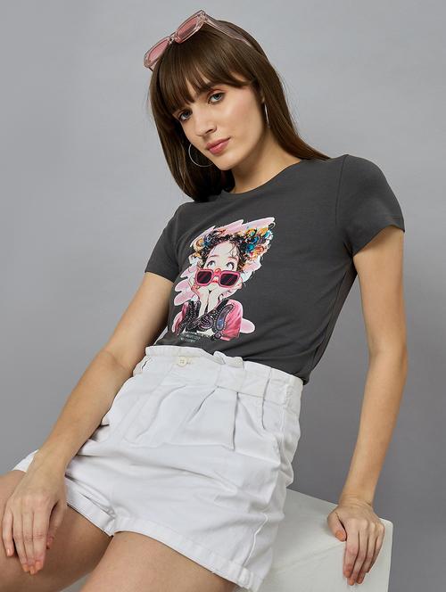 women printed short sleeve regular fit t-shirt - 21977858 - Very Small Image - 1