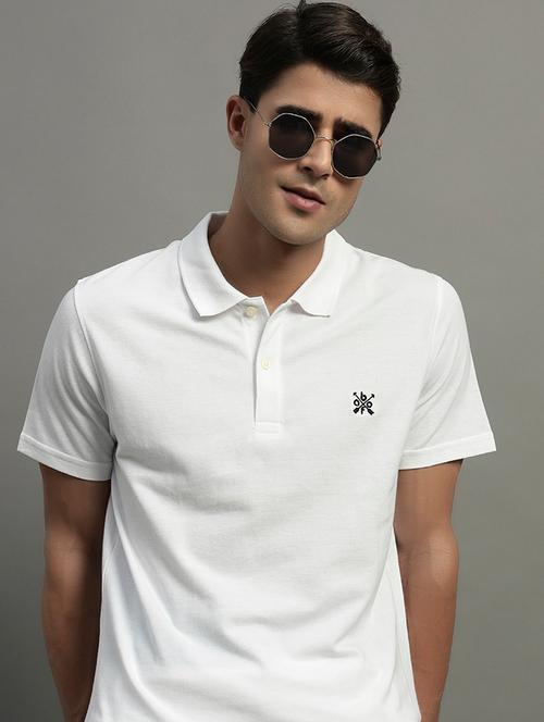 men solid short sleeve polo t-shirt - 21979249 - Very Small Image - 1