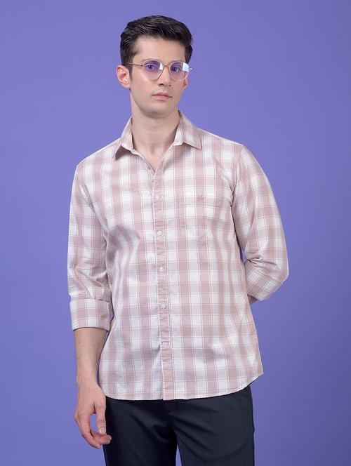 men checkered long sleeve regular fit casual shirt - 21984707 - Very Small Image - 1
