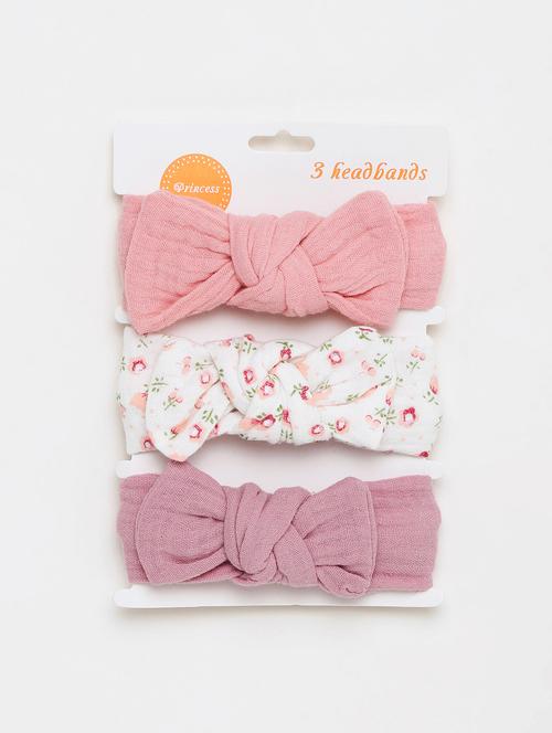 girls pack of 3 multi color hairbands - 21985216 - Very Small Image - 1