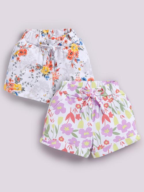 girls pack of 2 printed shorts - 21986847 - Very Small Image - 1