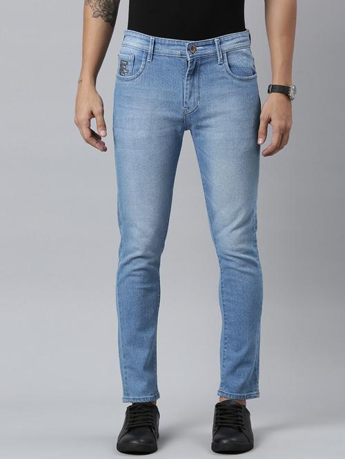 men washed mid rise full length jeans - 21991188 - Very Small Image - 1