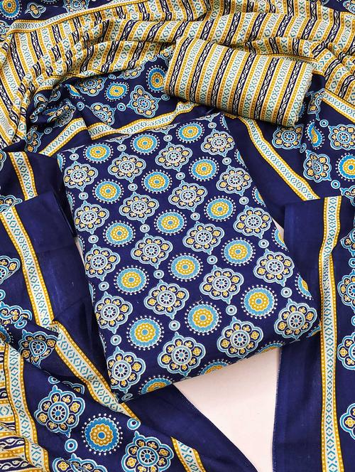 women floral printed unstitched suit set - 21993139 - Very Small Image - 1