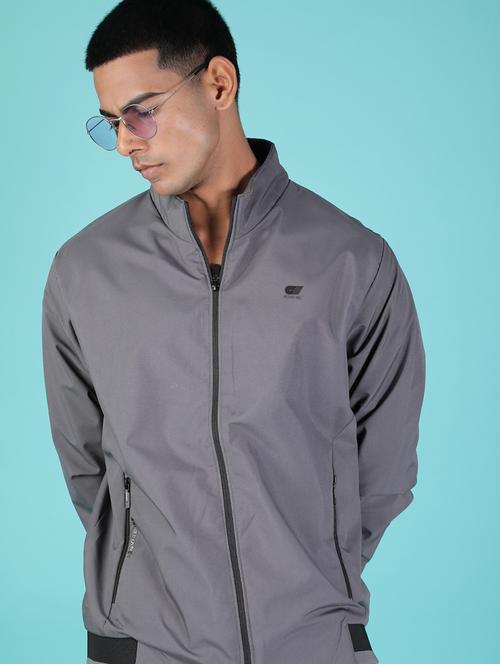 light grey poly tpu casual jacket - 21994660 - Very Small Image - 1