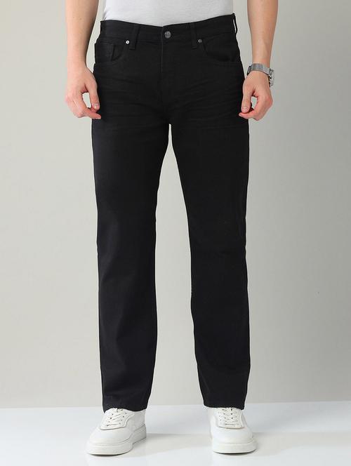 men solid mid rise straight fit jeans - 21998397 - Very Small Image - 1
