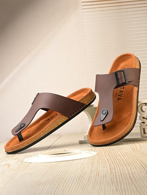 men solid toe separator sandal - 22001743 - Very Small Image - 1