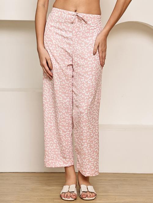 women abstract printed mid rise ankle length straight trouser - 22003957 - Very Small Image - 1