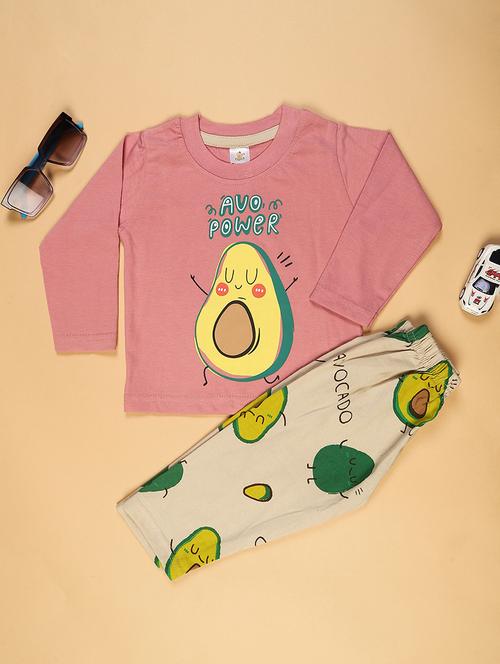 boys printed t-shirt & pajama co-ord set - 22004183 - Very Small Image - 1