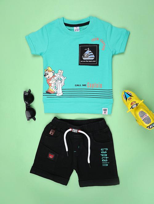 blue cotton combo coords set - 22006776 - Very Small Image - 1