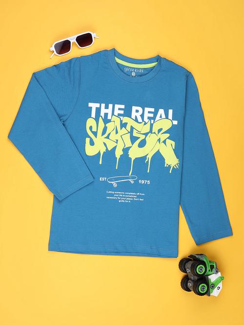 light blue cotton tshirt - 22016747 - Very Small Image - 1