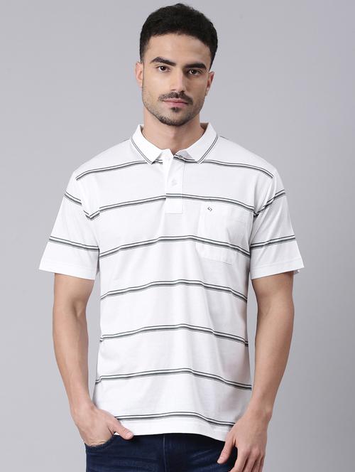 men striped short sleeve regular fit polo t-shirt - 22019647 - Very Small Image - 1