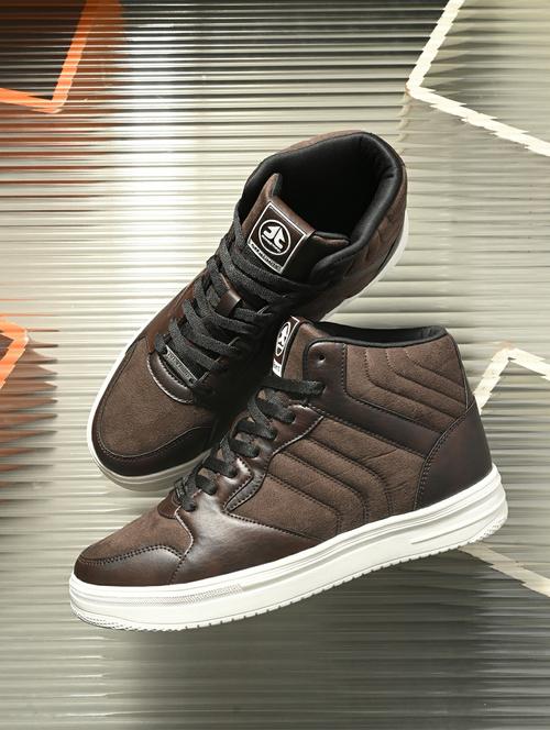 men brown solid lace up shoe - 22020549 - Very Small Image - 1