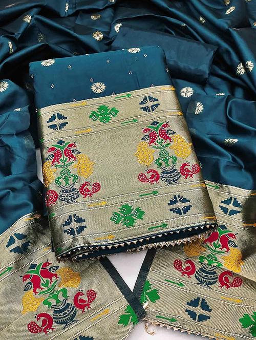 women self design unstitched suit set - 22021608 - Very Small Image - 1