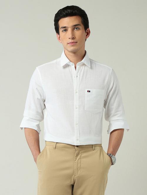 men solid long sleeve slim fit casual shirt - 22024842 - Very Small Image - 1