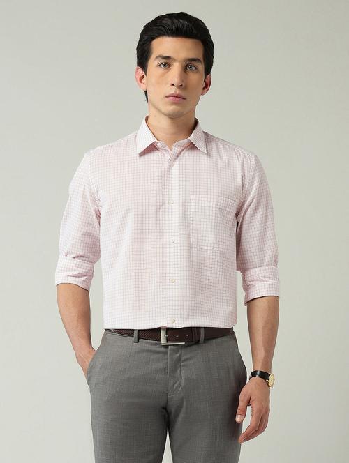 men checkered long sleeve regular fit formal shirt - 22024850 - Very Small Image - 1