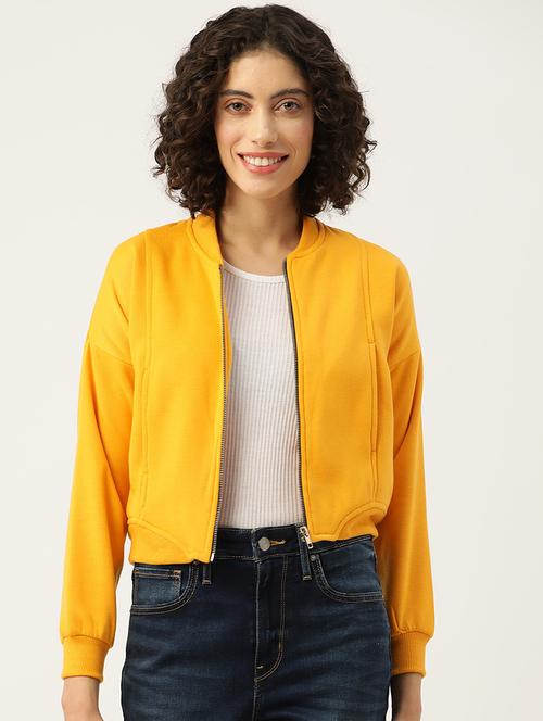 women solid long sleeve biker jacket - 22028348 - Very Small Image - 1