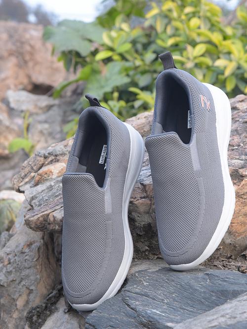 men grey slip on sport shoe - 22029105 - Very Small Image - 1
