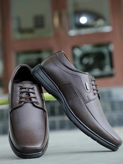 men brown lace-up derby - 22029203 - Very Small Image - 1