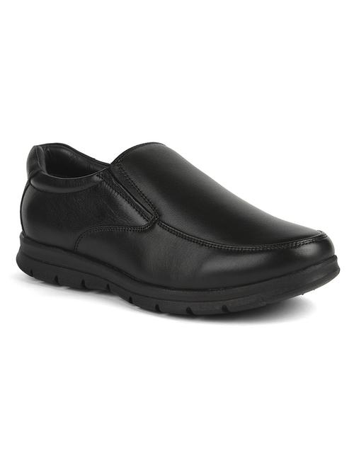 men solid slip on formal shoes - 22029237 - Very Small Image - 1