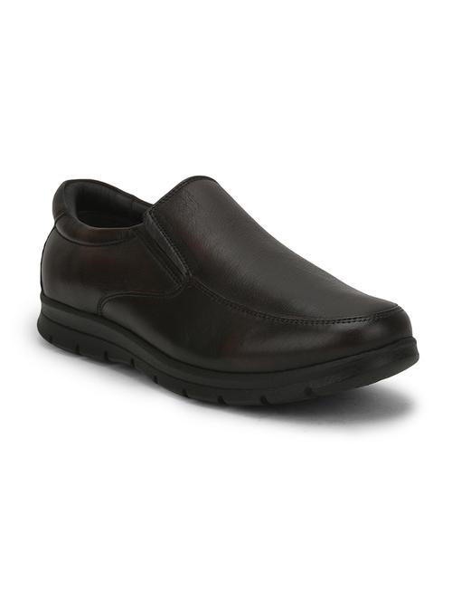 men solid slip on formal shoes - 22029238 - Very Small Image - 1