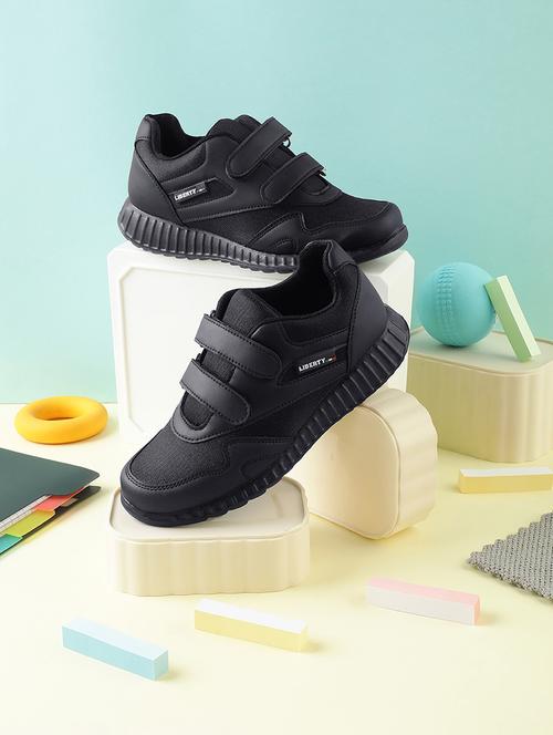 kids solid velcro unfiorm shoes - 22030236 - Very Small Image - 1