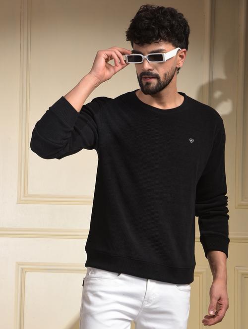 men solid long sleeve regular fit sweatshirt - 22030624 - Very Small Image - 1