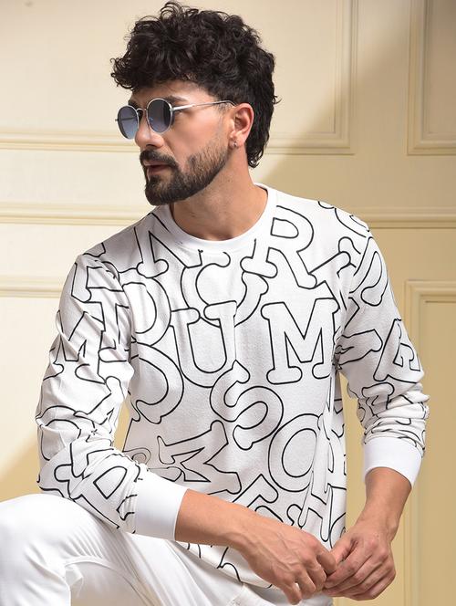 men printed long sleeve regular fit sweatshirt - 22030637 - Very Small Image - 1