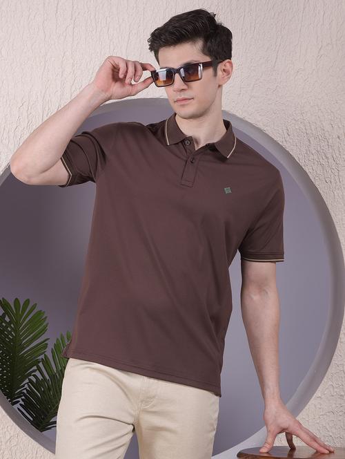 men solid short sleeve regular fit polo t-shirt - 22030739 - Very Small Image - 1