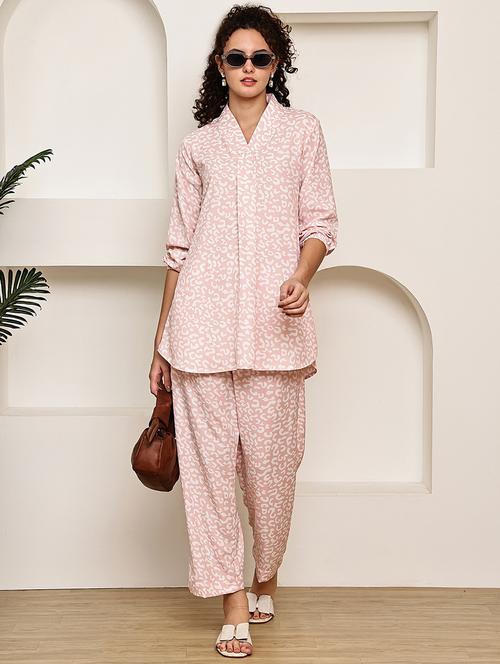 women printed shirt and trouser co-ord set - 22033428 - Very Small Image - 1