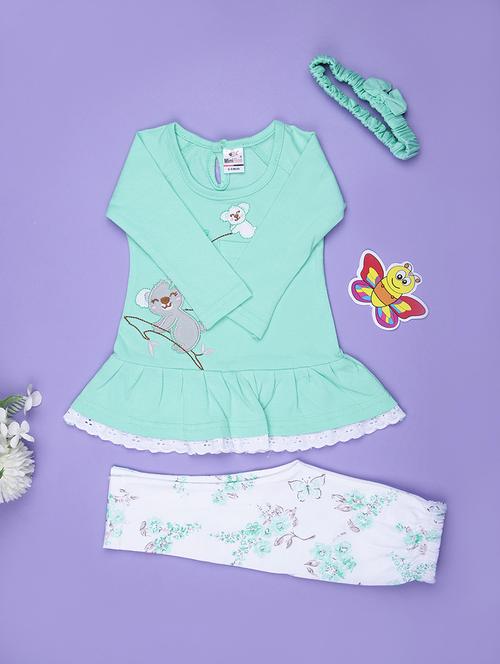 girls printed long sleeve full length set - 22033653 - Very Small Image - 1